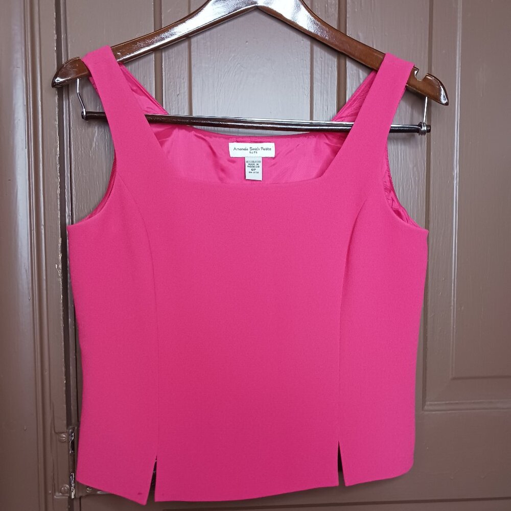 Amanda Smith Petite Square Neck Dress Y2K Vest size 6P